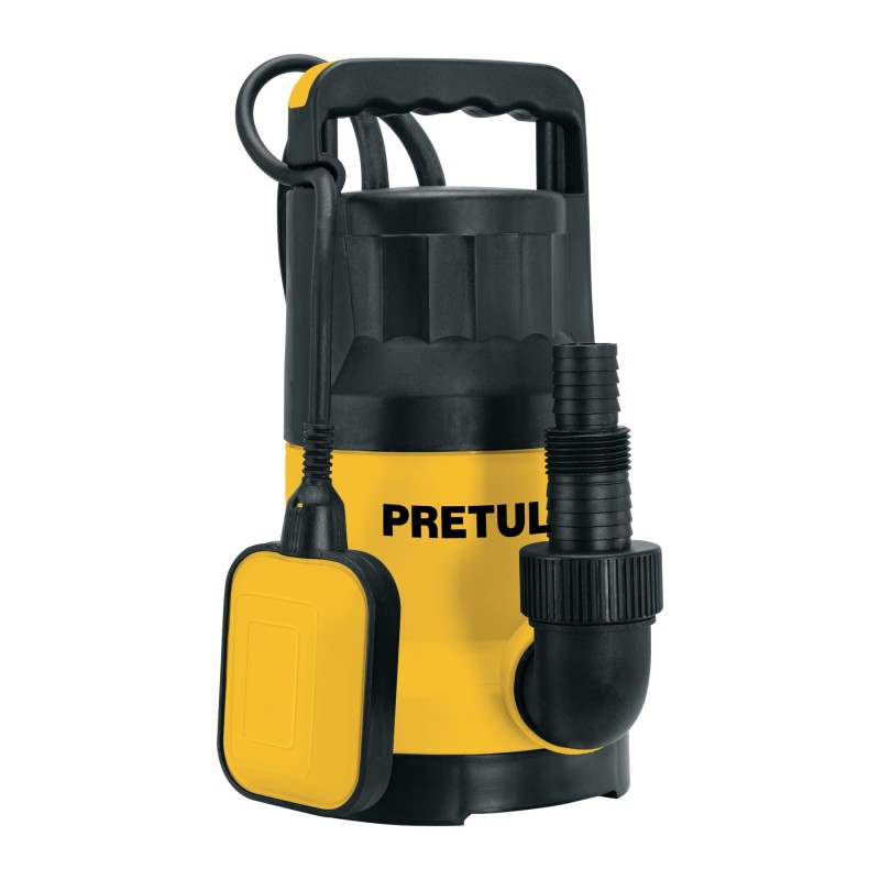 Bomba Sumergible Plástica, 1 Hp para Agua Limpia, Pretul