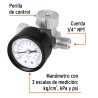 Regulador de aire con manómetro, cuerda 1/4" NPT, TRUPER