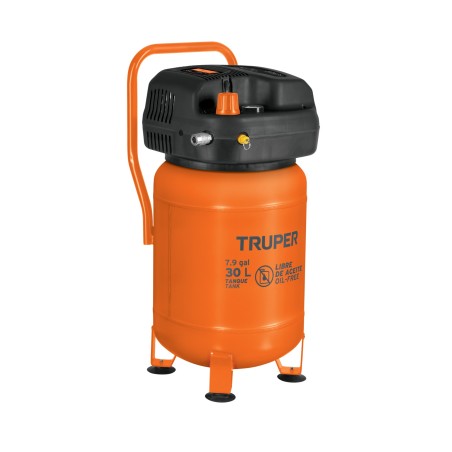 vCompresor Libre de Aceite Compacto 30L, 3HP, 127V, Truper