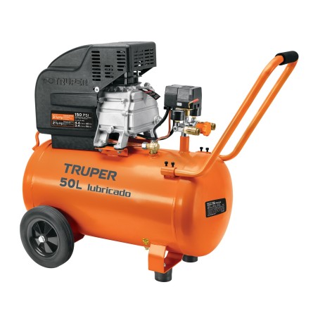 Compresor de Aire, Lubricado, Horizontal 50L, 3HP, 127V, Truper