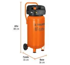 Compresor Libre de Aceite Compacto 50L, 3HP, 127V, Truper
