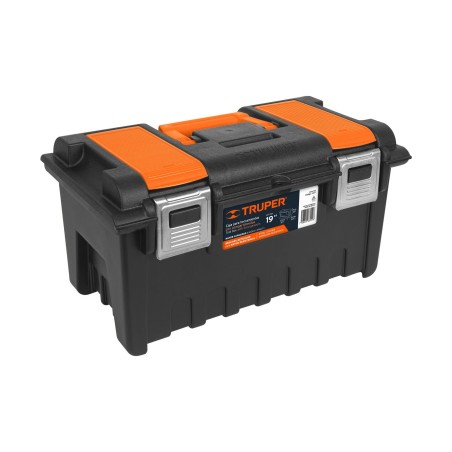 Caja para Herramienta 19", con Compartimentos, Broches Metálicos