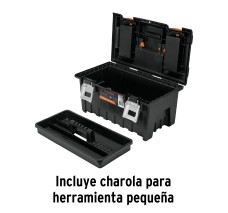 Caja para Herramienta 19", con Compartimentos, Broches Metálicos