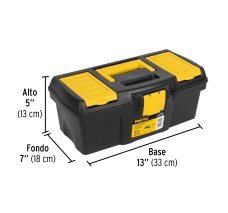 Caja para Herramienta de 13" con Compartimentos, Pretul