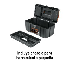 Caja para Herramienta 17" con Compartimentos, Broches Metálicos