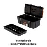 Caja para Herramienta 20" con Compartimentos, Broches Metálicos
