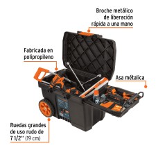 Caja para Herramienta de 23" con Ruedas Y Mango Telescópico