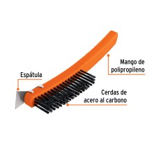 Cepillo de Alambre 51 Pinceles Acero al Carbono C/Esáptula