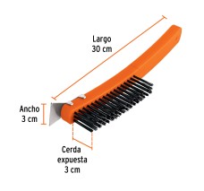 Cepillo de Alambre 51 Pinceles Acero al Carbono C/Esáptula