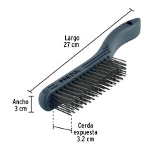 Cepillo de Alambre 64 Pinceles de Acero al Carbono, Pretul