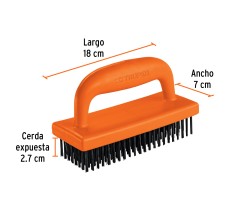 Cepillo Rectangular de Alambre 172 Pinceles, con Mango, Truper