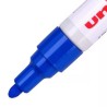 Marcador Uni-Paint Azul, Punto Medio, 12/Paq