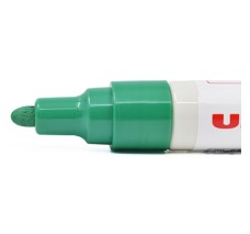 Marcador Uni-Paint Verde, Punto Medio, 12/Paq