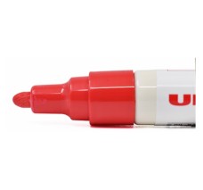 Marcador Uni-Painto Rojo, Punto Medio, 12/Paq