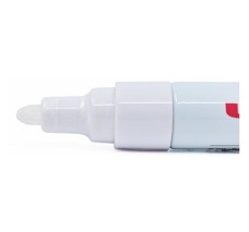 Marcador Uni-Paint Blanco, Punto Medio, 12/Paq