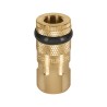 Cople Rápido de Latón, Hembra, Cuerda 1/4" NPT, TRUPER