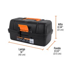 Caja para Pesca de 16" con 3 Bandejas Deslizables, Truper