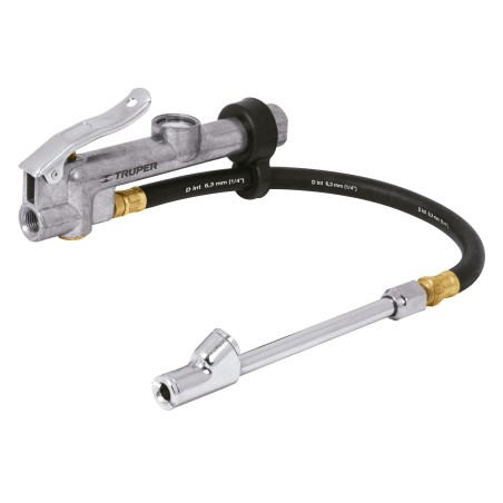 Inflador Calibrador, Cabeza Doble, Profesional, 1/4 NPT, TRUPER