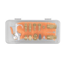 Juego de 15 Accesorios Neumáticos, Cuerda 1/4" NPT, TRUPER