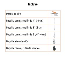 Juego de Pistola Sopleteadora con 5 Boquillas, TRUPER