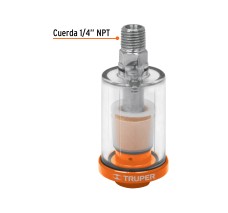 Filtro Separador de Agua y Aceite, Cuerda 1/4 Npt, Truper