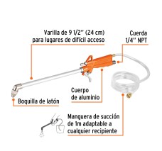 Pistola para Limpieza de Maquinas, Cuerda 1/4" Npt, Truper