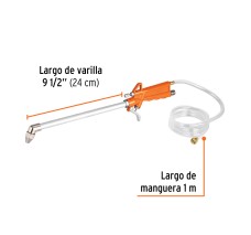Pistola para Limpieza de Maquinas, Cuerda 1/4" Npt, Truper