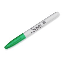 Marcador Permanente Sharpie Punto Fino, Verde, Caja /12