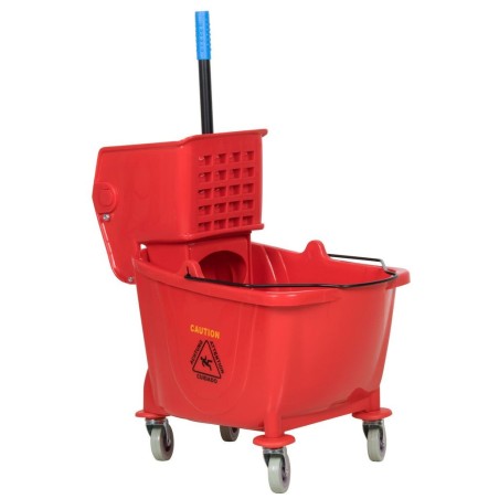 Balde con Exprimidor Lateral de 33.2 Lts, Rojo