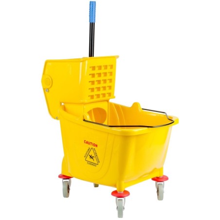 Balde con Exprimidor Lateral de 33.2 Lts, Amarillo