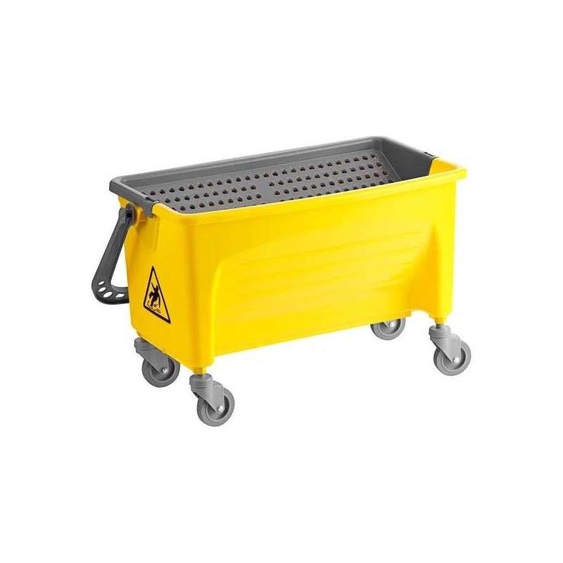 Balde para Mopa de Microfibra con Ruedas, 40 Lts., Amarillo