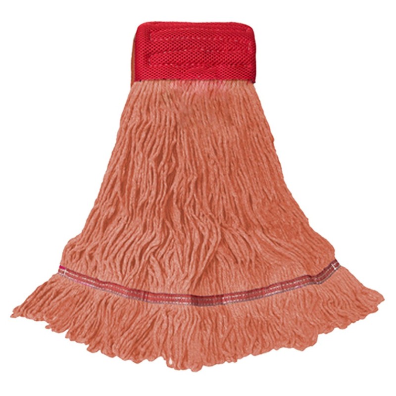 Mota para Trapeador de 24 oz, Banda de 5", Puntas en Bucle, Colores Varios