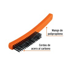 Cepillo de Alambre 51 Pinceles de Acero al Carbono, Truper