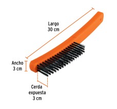 Cepillo de Alambre 51 Pinceles de Acero al Carbono, Truper