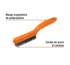 Cepillo de Alambre 64 Pinceles de Acero al Carbono, Truper
