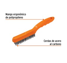 Cepillo de Alambre 64 Pinceles de Acero Inoxidable, Truper