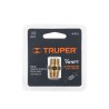 Niple de latón, macho-macho, cuerda 1/4" NPT, TRUPER