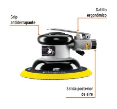 Lijadora Orbital Neumática Industrial 6", Truper