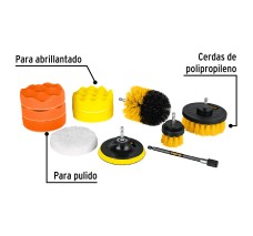 Juego 11 Accesorios de Limpieza Y Pulido P/Taladro, Pretul