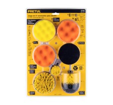 Juego 11 Accesorios de Limpieza Y Pulido P/Taladro, Pretul