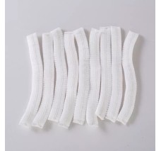 Cofia Blanca Plisada de Polipropileno de 21", Paquete/100