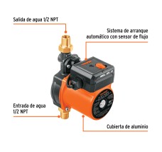 Bomba presurizadora 1/6 HP, Truper