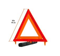 Triángulo de Seguridad, 17", con Estuche Plástico, Truper