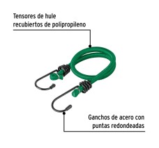 Juego de 8 tensores...