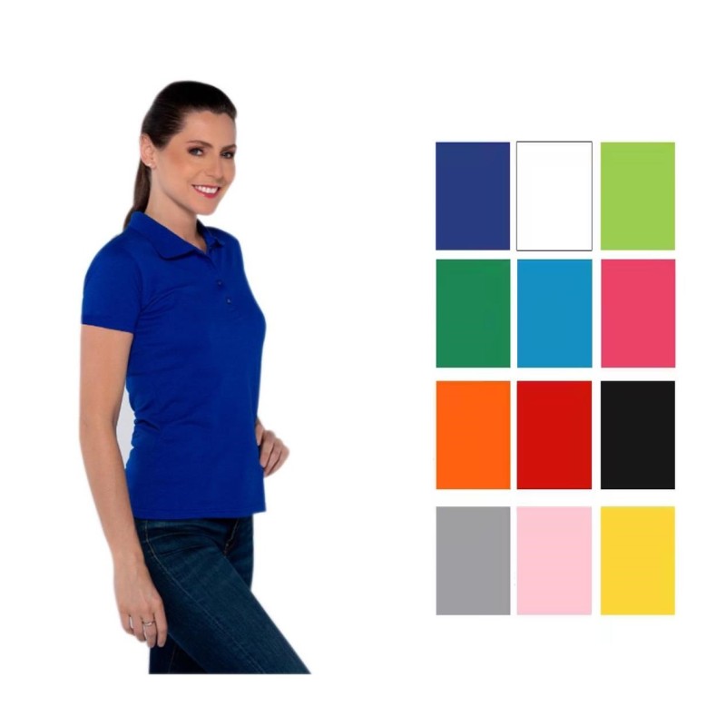 Playera Tipo Polo, Manga Corta Yazbek, con Silueta para Dama.