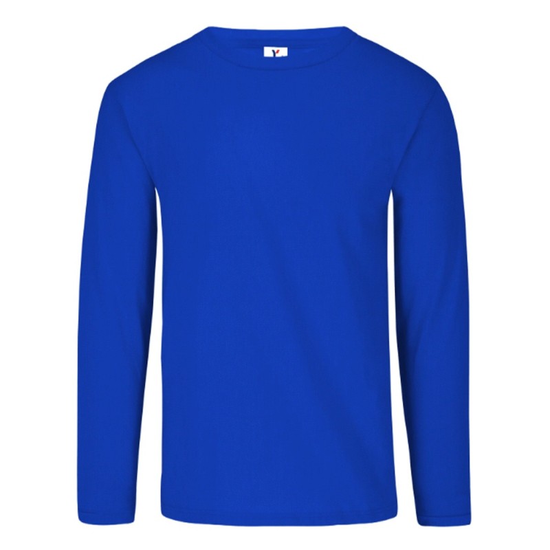 Playera Cuello Redondo Manga Larga para Caballero ActiviTee, 100% Poliéster, Yazbek