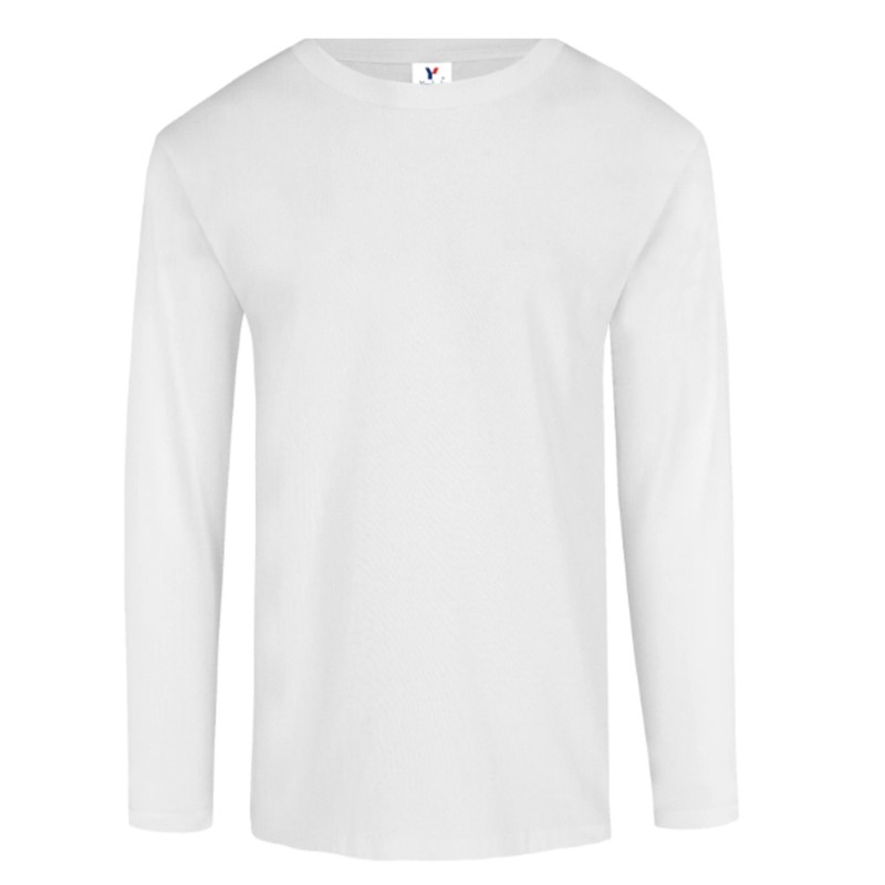 Playera Cuello Redondo Manga Larga para Caballero ActiviTee, 100% Poliéster, Yazbek