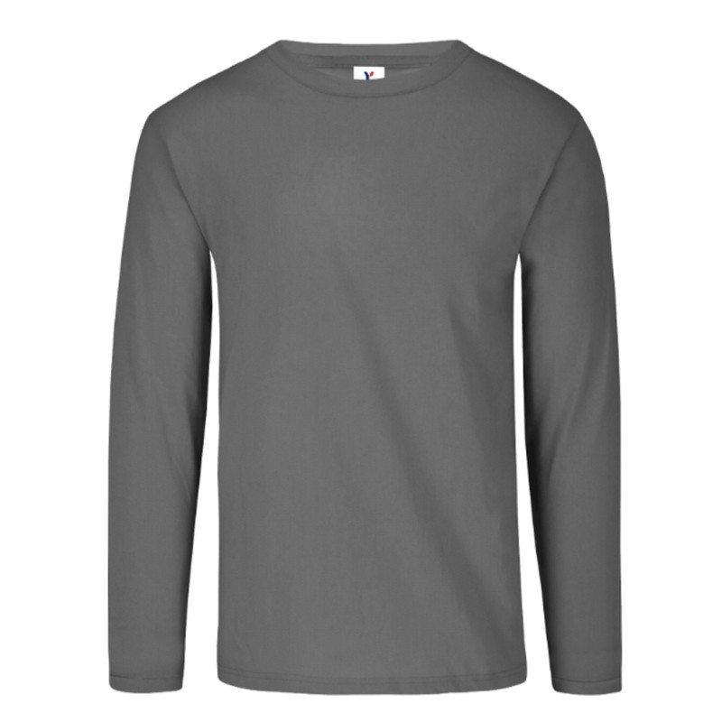 Playera Cuello Redondo Manga Larga para Caballero ActiviTee, 100% Poliéster, Yazbek