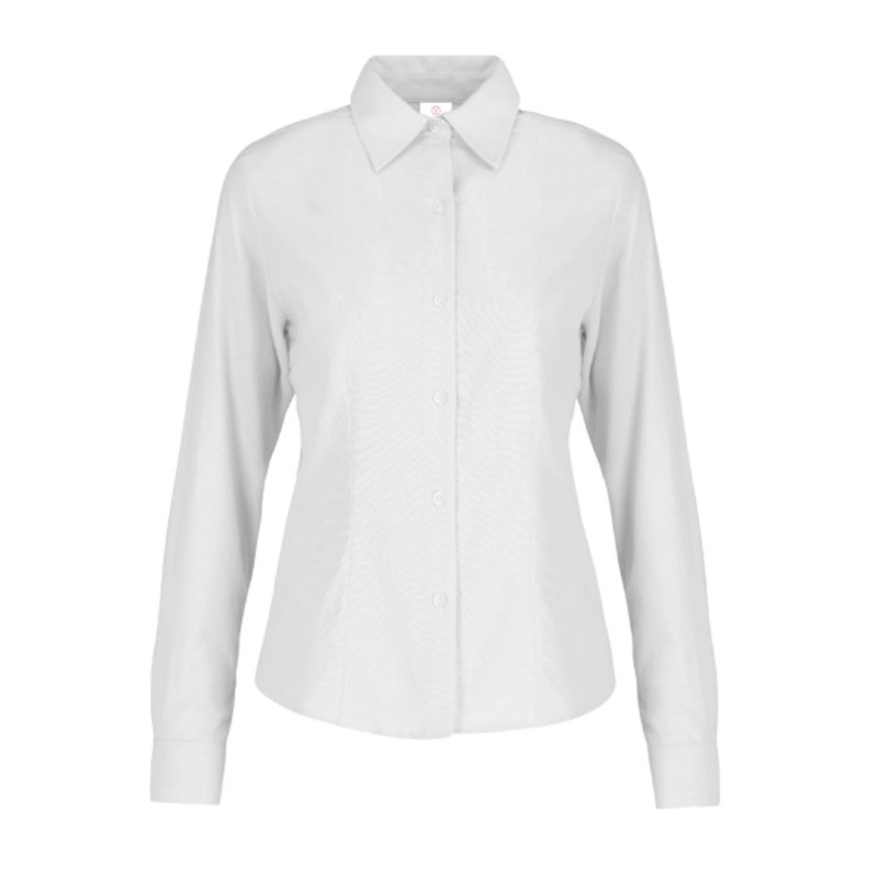 Blusa Manga Larga Oxford, con Silueta para Dama, Yazbek