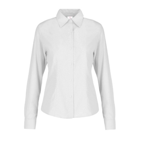 Blusa Manga Larga Oxford, con Silueta para Dama, Yazbek